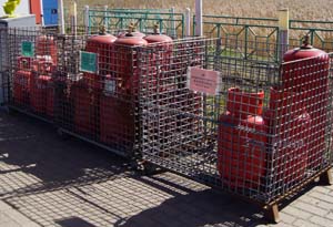Обмен газовых баллонов в Гатчинском районе Ленинградской области.