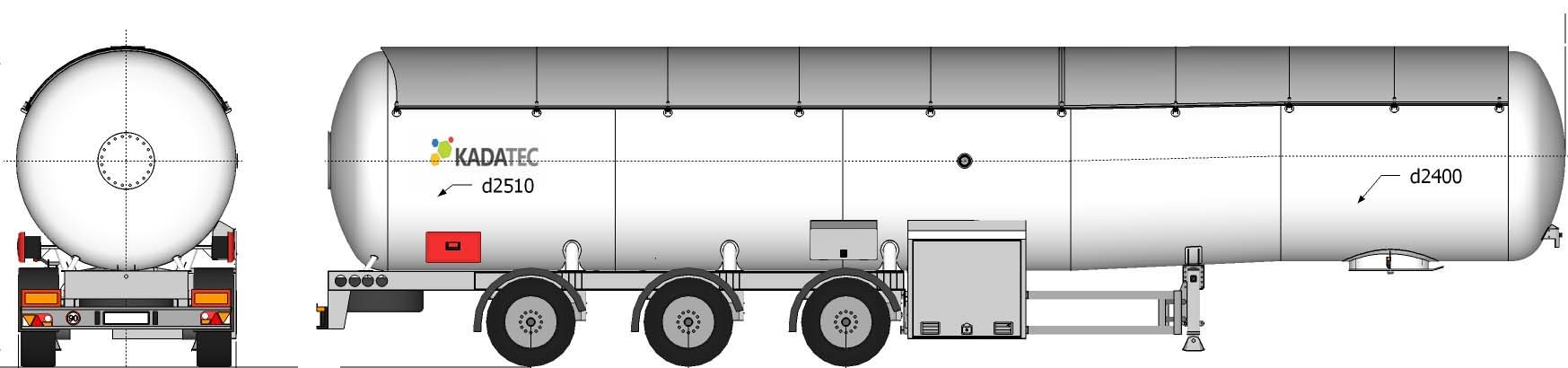 Цистерна газа объем